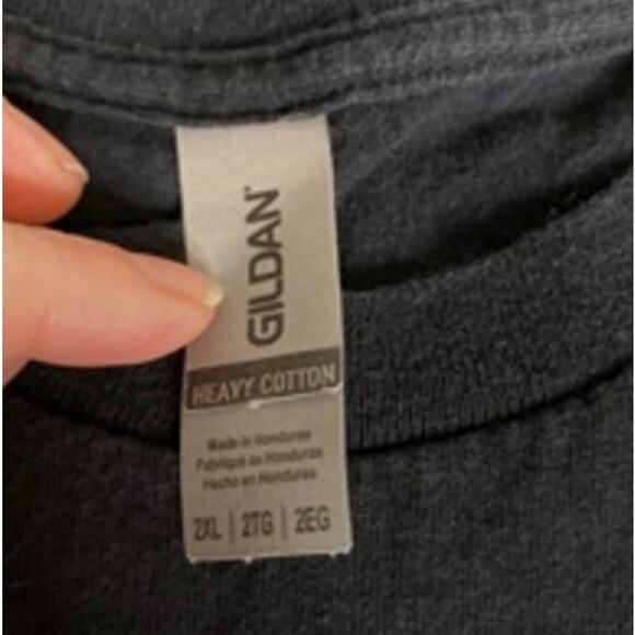 Goth Grunge Metal Graphic Tee Pentagram Dark Lord Quote Black Gildan 2XL - Picture 4 of 7